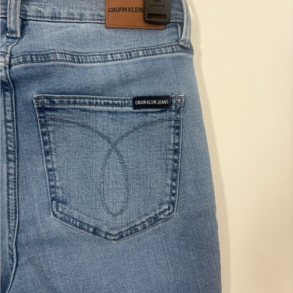 Calvin Klein High Rise Skinny Jeans Women's 6 Light Blue - Picture 7 of 13